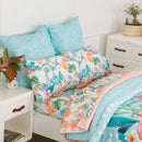 Organic Cotton Bedsheet for Kids | Leaf Print | Pink