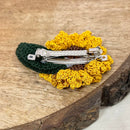 Cotton Hair Clip | Mustard Sunflower