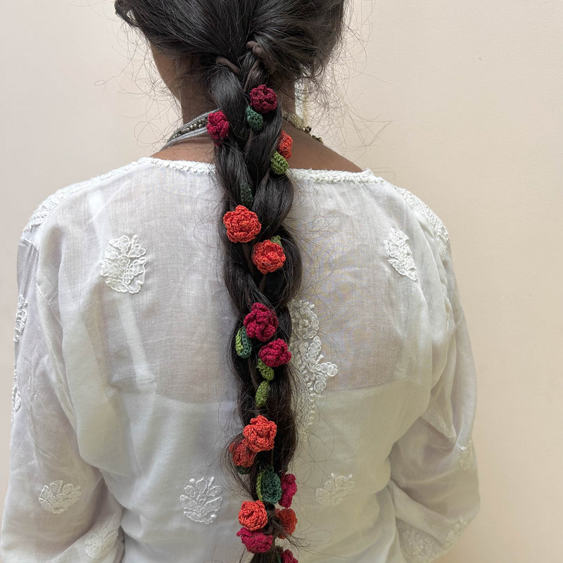 Cotton Yarn Parandi | Roses | Red