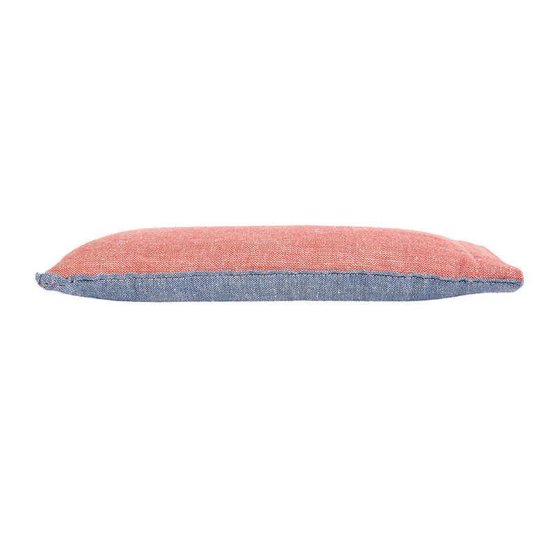 Meditation Eye Pillow | Lavender & Flaxseed Filling | Reversible | Red & Blue | 23 cm