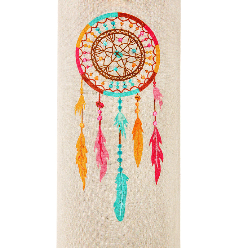 Cotton Yoga Mat Bag | Dream Catcher Design | Beige | 74 cm