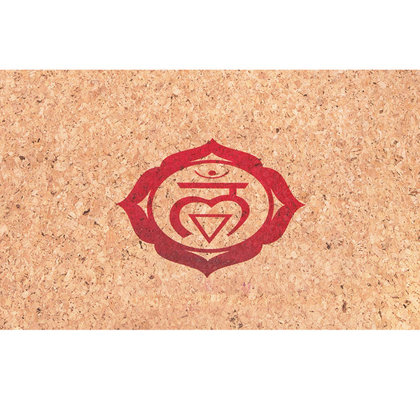 Cork Yoga Mat | Chakra Design | Multicolour | 183 cm