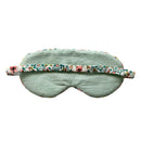 Meditation Eye Mask | Floral Embroidered | Blue | 21 cm