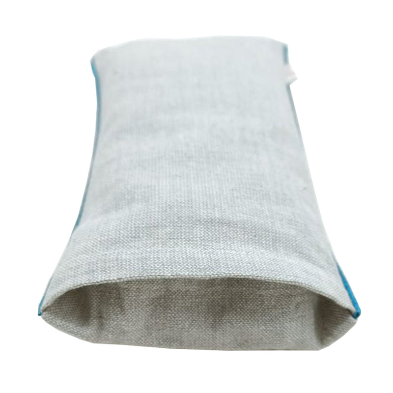 Meditation Eye Pillow | Positive Vibes Embroidered | Grey | 23 cm