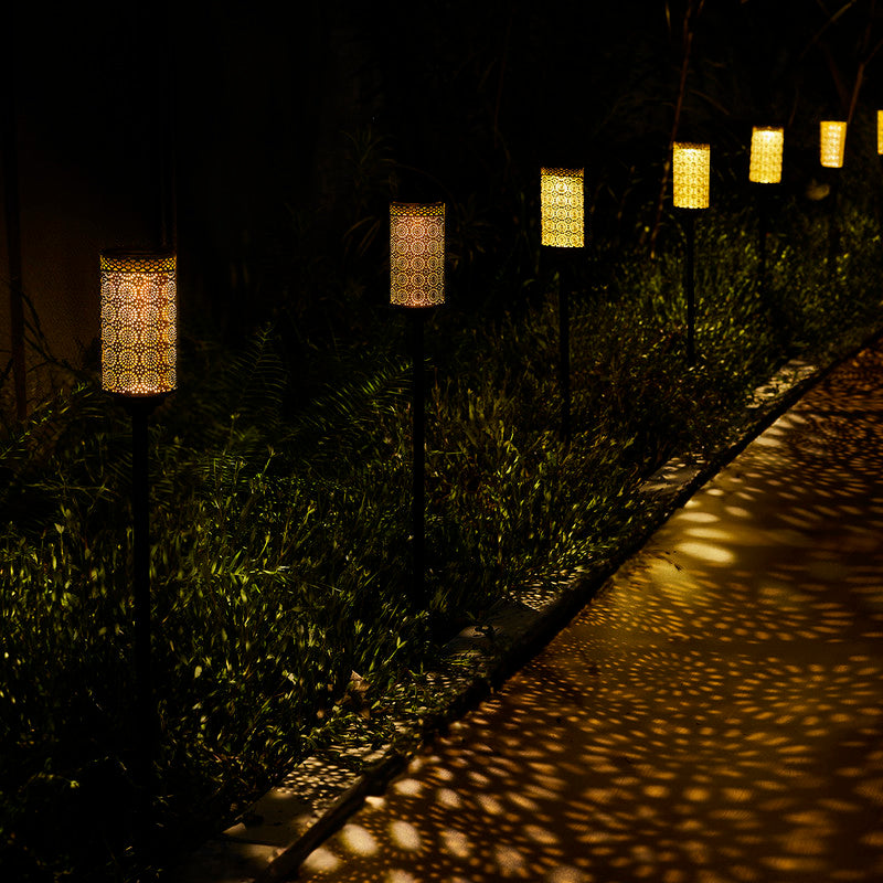 Decorative Garden Light | Solar Powered | Black & Gold