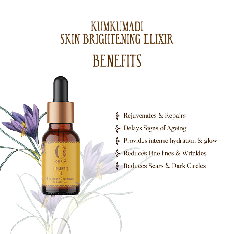 Kumkumadi Oil | Brighten & Depigment the Skin | 3 ml