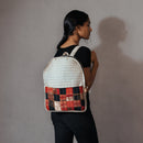 Upcycled Silk Backpack | Godhadi Patchwork | Off-White