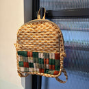 Upcycled Silk Backpack | Godhadi Patchwork | Beige & Brown