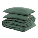 Pure Linen Duvet Cover Set | Solid Design | Green
