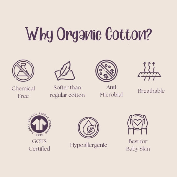 Organic Cotton Baby Mittens | Dog & Bone Design | White