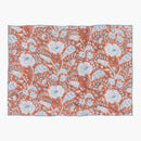 Linen Table Mats | Placemats | Floral Design | Mabel Orange | Set of 2
