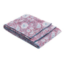 Pure Linen Table Cover | Floral Design | Dios Purple