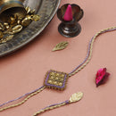 Brass Rakhi For Brothers | Majestic Square | Set of 3