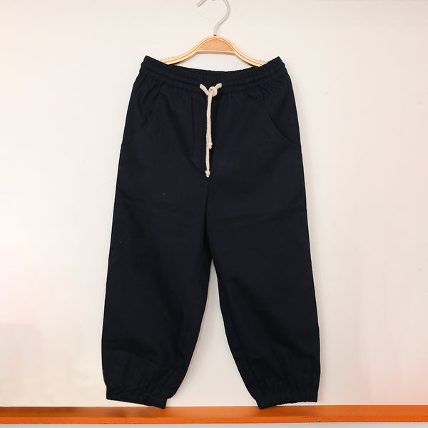 Cotton Joggers for Kids | Navy Blue