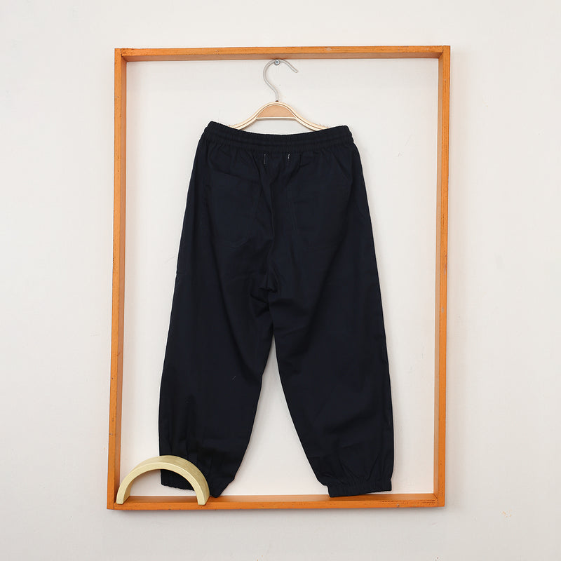 Cotton Joggers for Kids | Navy Blue