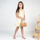 Western Dress for Girls | Cotton Muslin | Angrakha | White