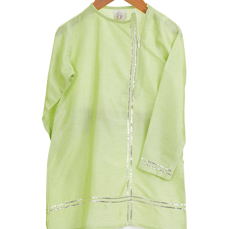 Kurta Pajama for Boys | Organic Cotton & Chanderi | Yellow
