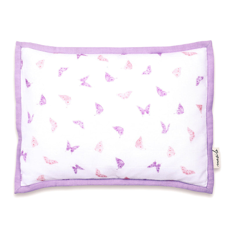 Newborn Baby Gift Set | Blanket & Pillow Set | Butterfly Print | Purple.