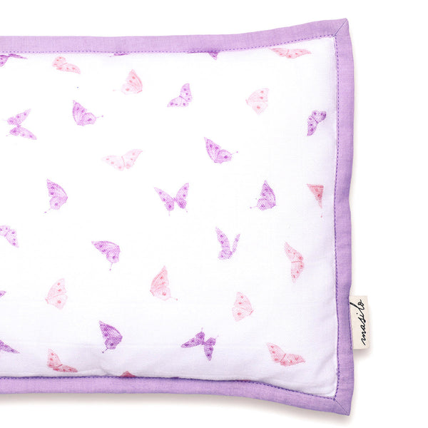 Newborn Baby Gift Set | Blanket & Pillow Set | Butterfly Print | Purple.