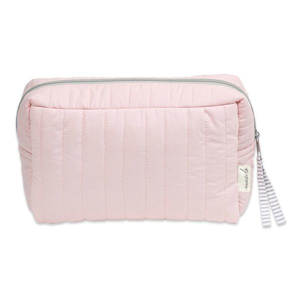 Organic Cotton Baby Organiser Pouch | for Toiletries | Pink.