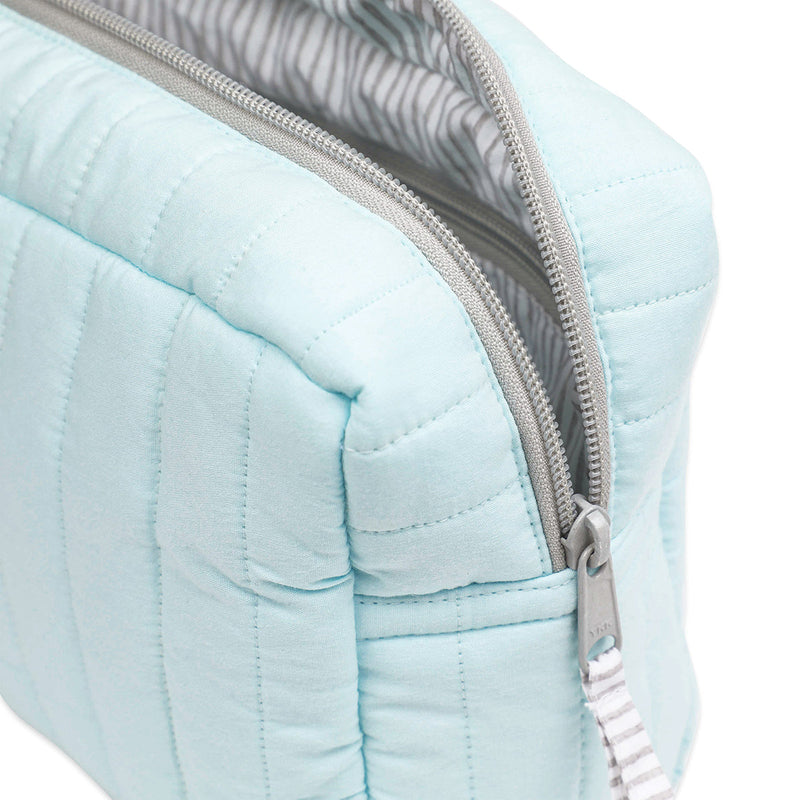 Organic Cotton Baby Organiser Pouch | for Toiletries | Blue.