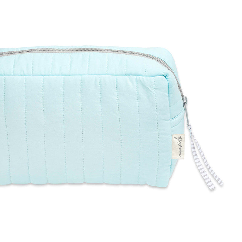 Organic Cotton Baby Organiser Pouch | for Toiletries | Blue.