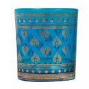 Tealight Glass Votives Candle Holder | Blue | 3 Inches Tall | Set of 2