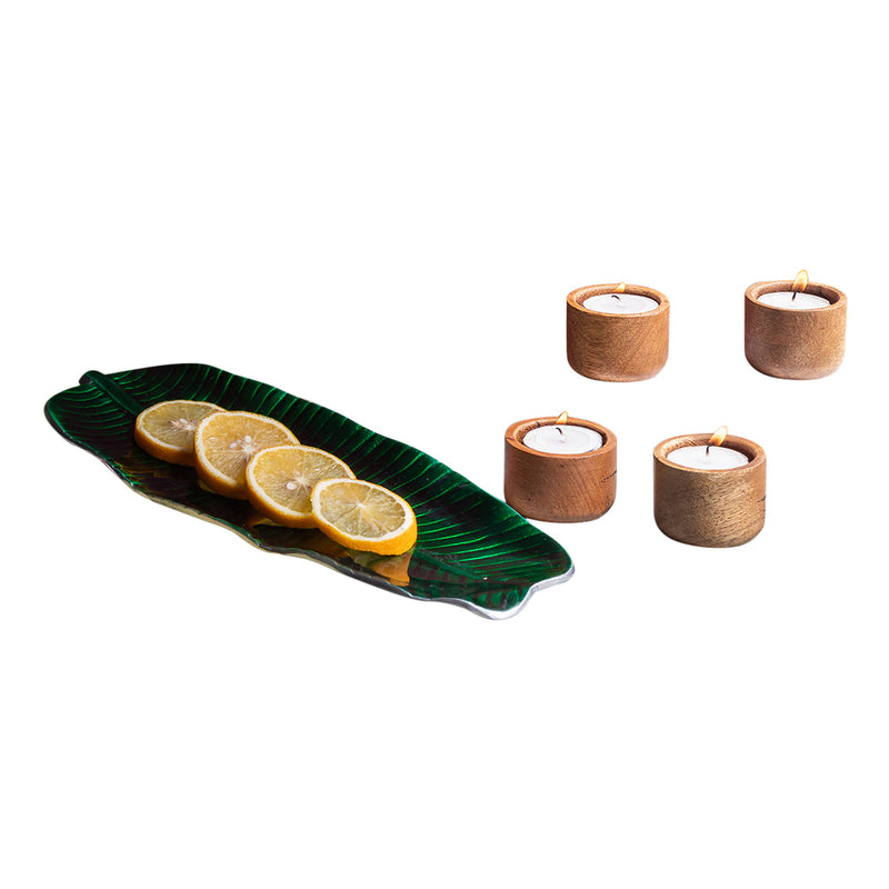 Wedding Gift Box | Housewarming Gifts | Tealight Holders & Serving Platter | Set of 5