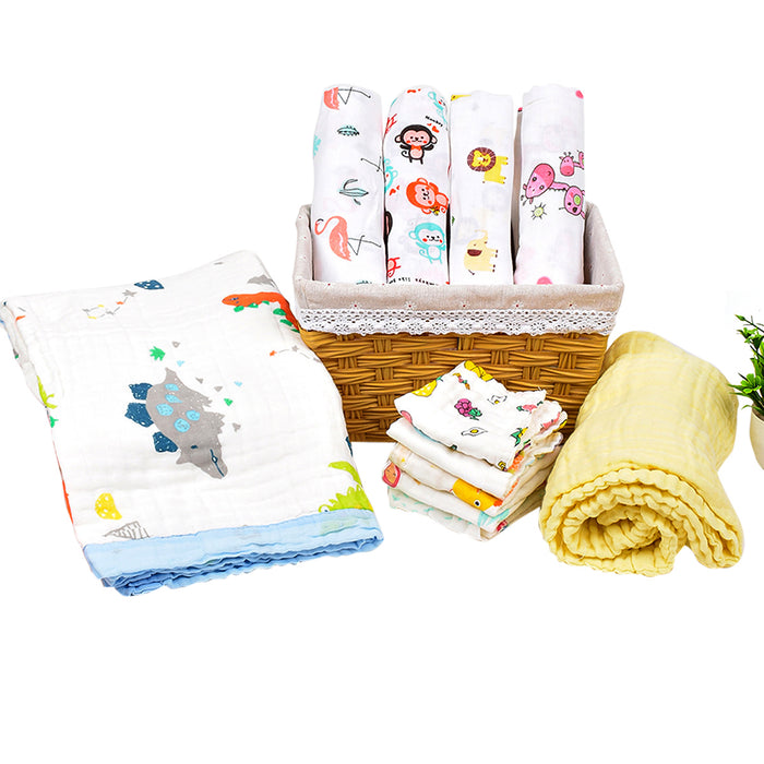 Baby Gifts | Organic Cotton Muslin Gift Hamper | Pack of 11