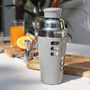 Stainless Steel Cocktail Shaker | Grey | 9 inches