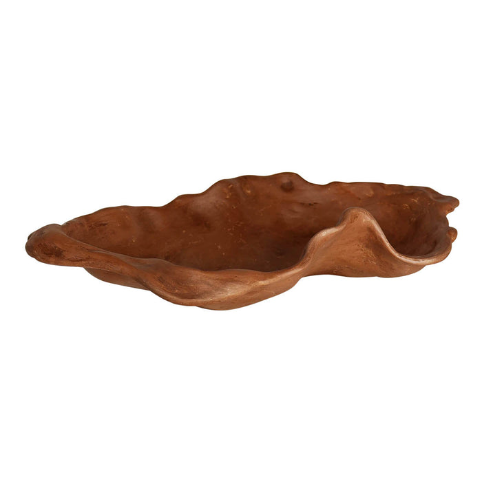 Marble Serving Bowl Platter | Brown | 40 inches.