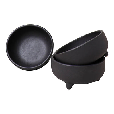 Ceramic Serving Bowl | Black | 4 inches