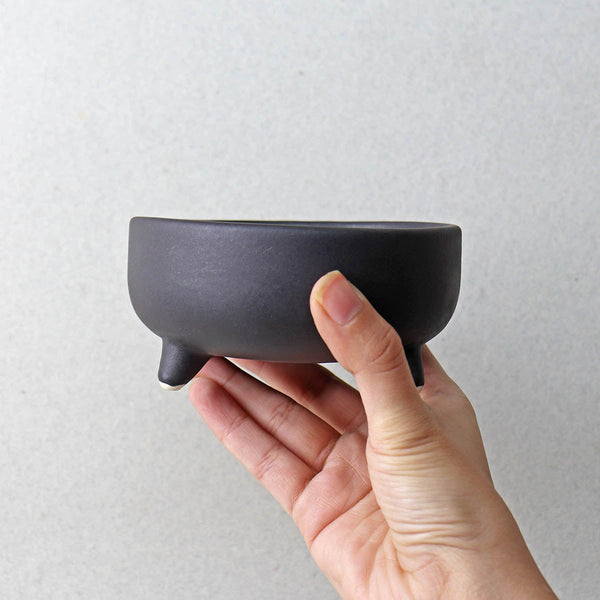 Ceramic Serving Bowl | Black | 4 inches