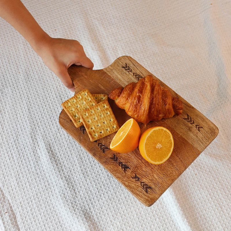 Wooden Serving Platter | Brown | 14 inches