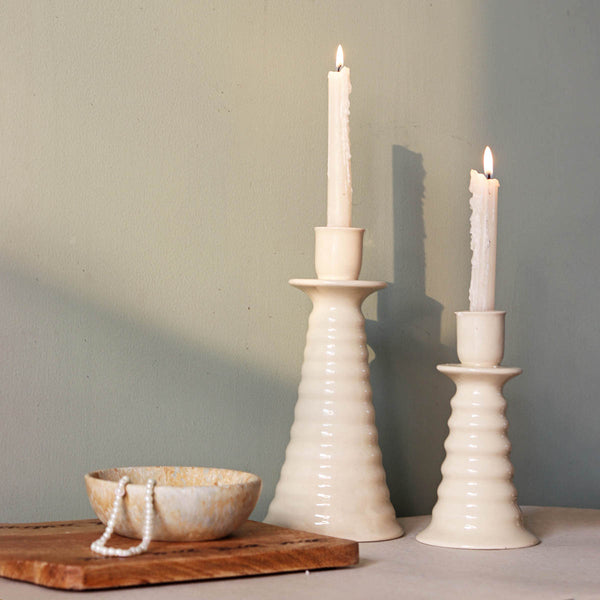 Ceramic Candle Holder | for Coil | Off-White.