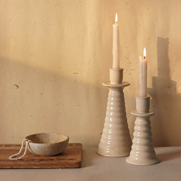 Ceramic Candle Holder | for Coil | Off-White.