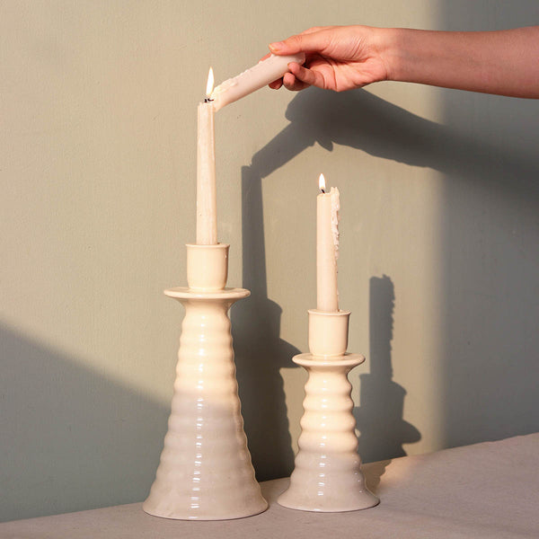 Ceramic Candle Holder | for Coil | Off-White.