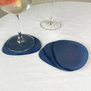 Glass Table Coasters | Blue | Set of 4