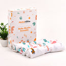 Organic Cotton Muslin Baby Swaddles | White | Set of 3.