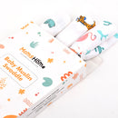 Organic Cotton Muslin Baby Swaddles | White | Set of 3.