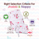 Organic Cotton Baby Jabla & Nappy Set | White | Pack of 3