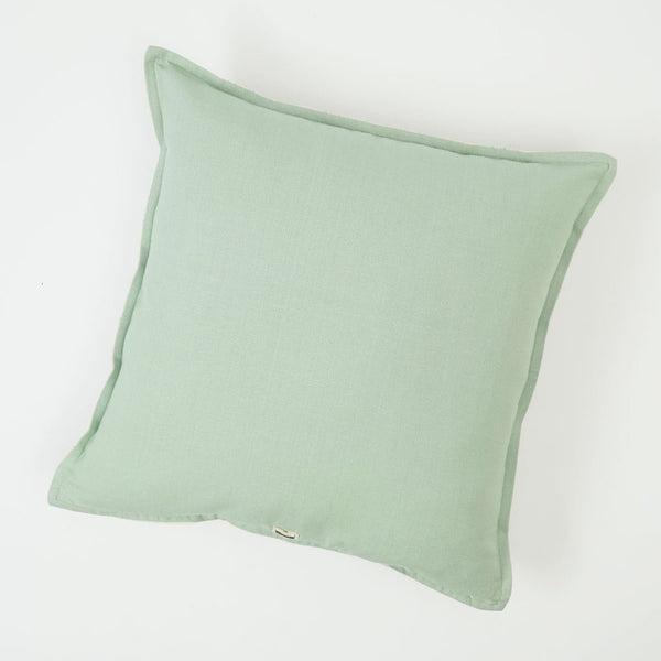 Wildflower Cotton Cushion Cover | Sage | 16x16 Inches