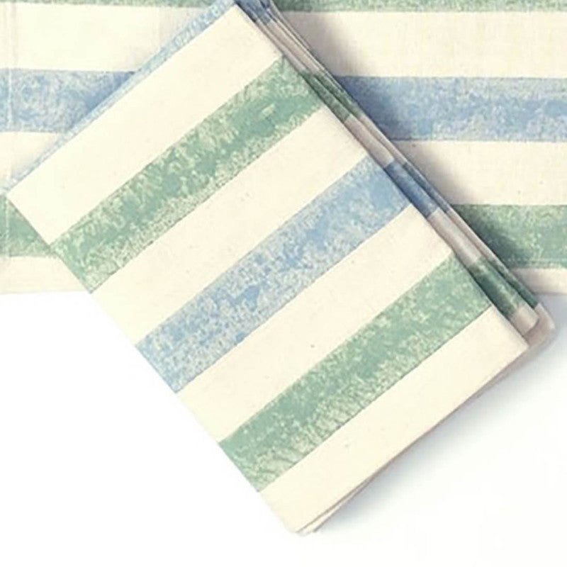 Stripe Cotton Tablemats | Sage | Set of 4