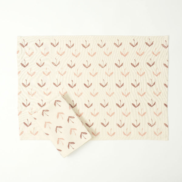 Primrose Cotton Tablemats | Pink | Set of 4