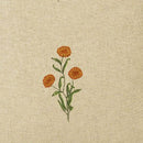 Marigold Cotton Cushion Cover | Beige | 16x16 Inches