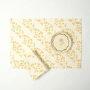 Chameli Cotton Tablemat | Yellow | Set of 4