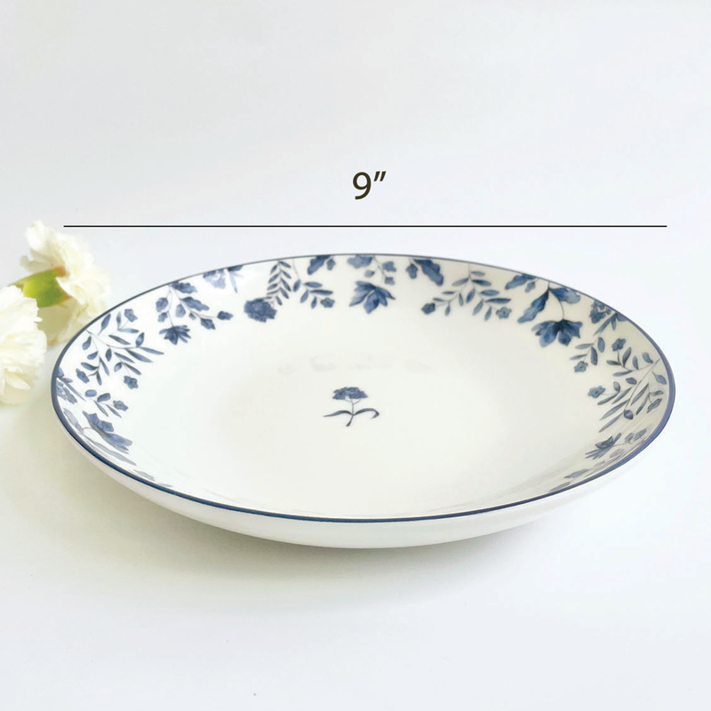 Porcelain Eden Pasta Plate | Blue