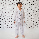 Cotton Night Suit for Kids | Duck Design | White & Black