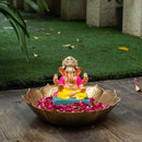 Lord Ganpati Idol | Eco Friendly Ganesh Idol | Clay | Dagdusheth Ganpati | 6 inches