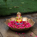 Lord Ganesh Idol | Eco Friendly Ganpati Idol | Clay | Kamal Ganesha | 6 inches